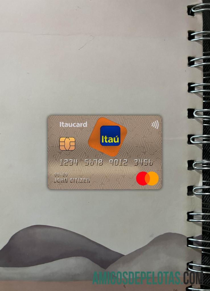 Banco Itaú Brasil Master Card Photolook Frente baixar para verificação